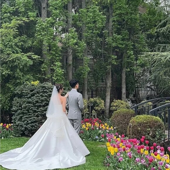 Pronovias “Jory” Off-White Strapless A-line Gown - Picture 7 of 16